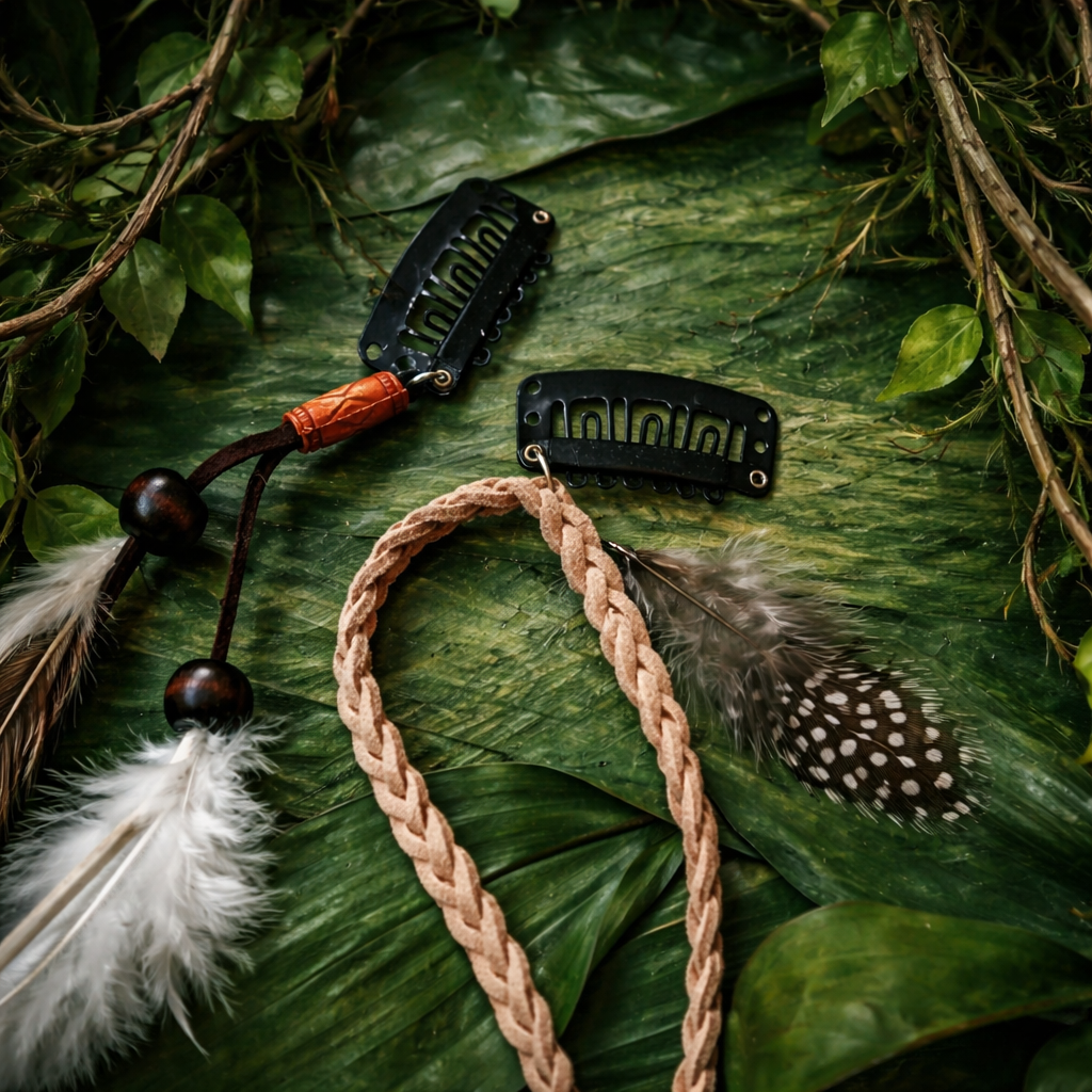 Boho Feather Hair Clips