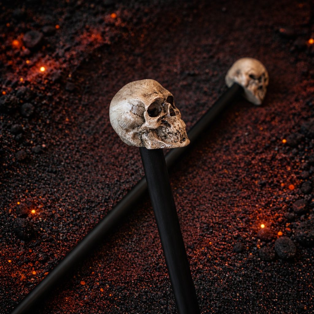 Ancestral Skull Hair Sticks set