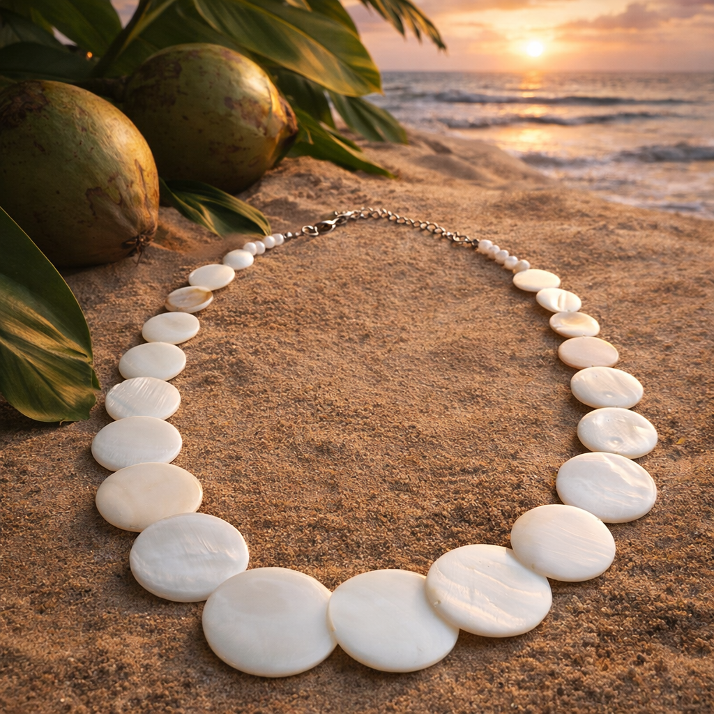 Uluwatu Moon Shell Necklace