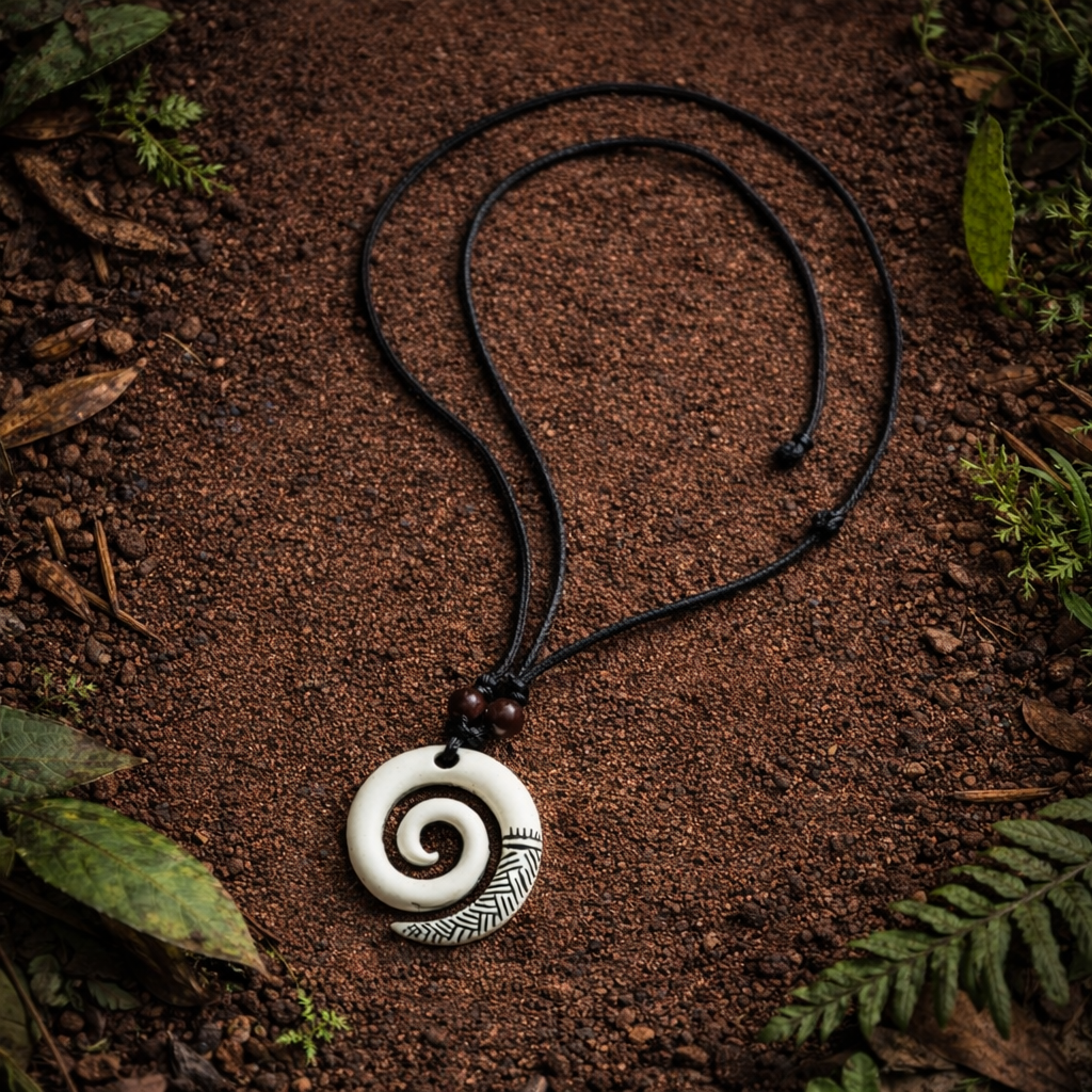Earthbound Spiral Necklace