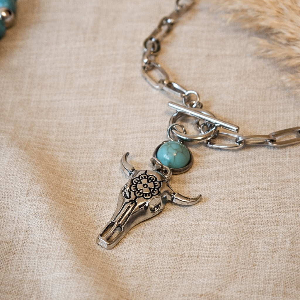 Turquoise Festival Trio Necklace
