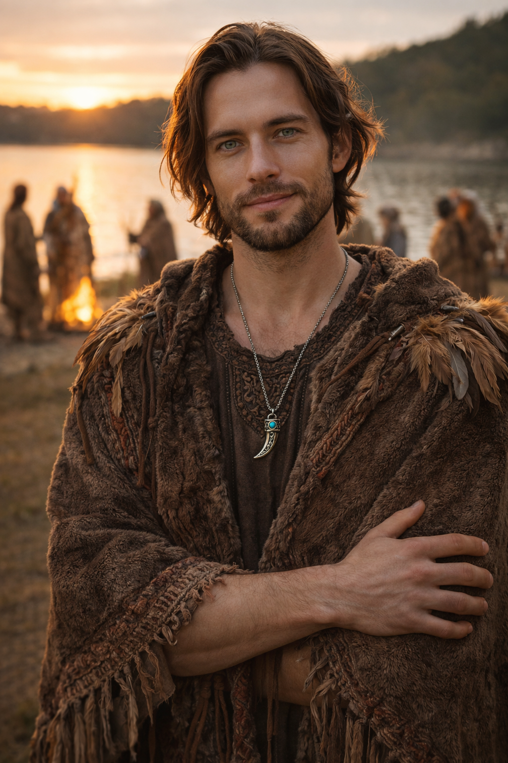 Kalung Jimat Cakar Perak Shamanik