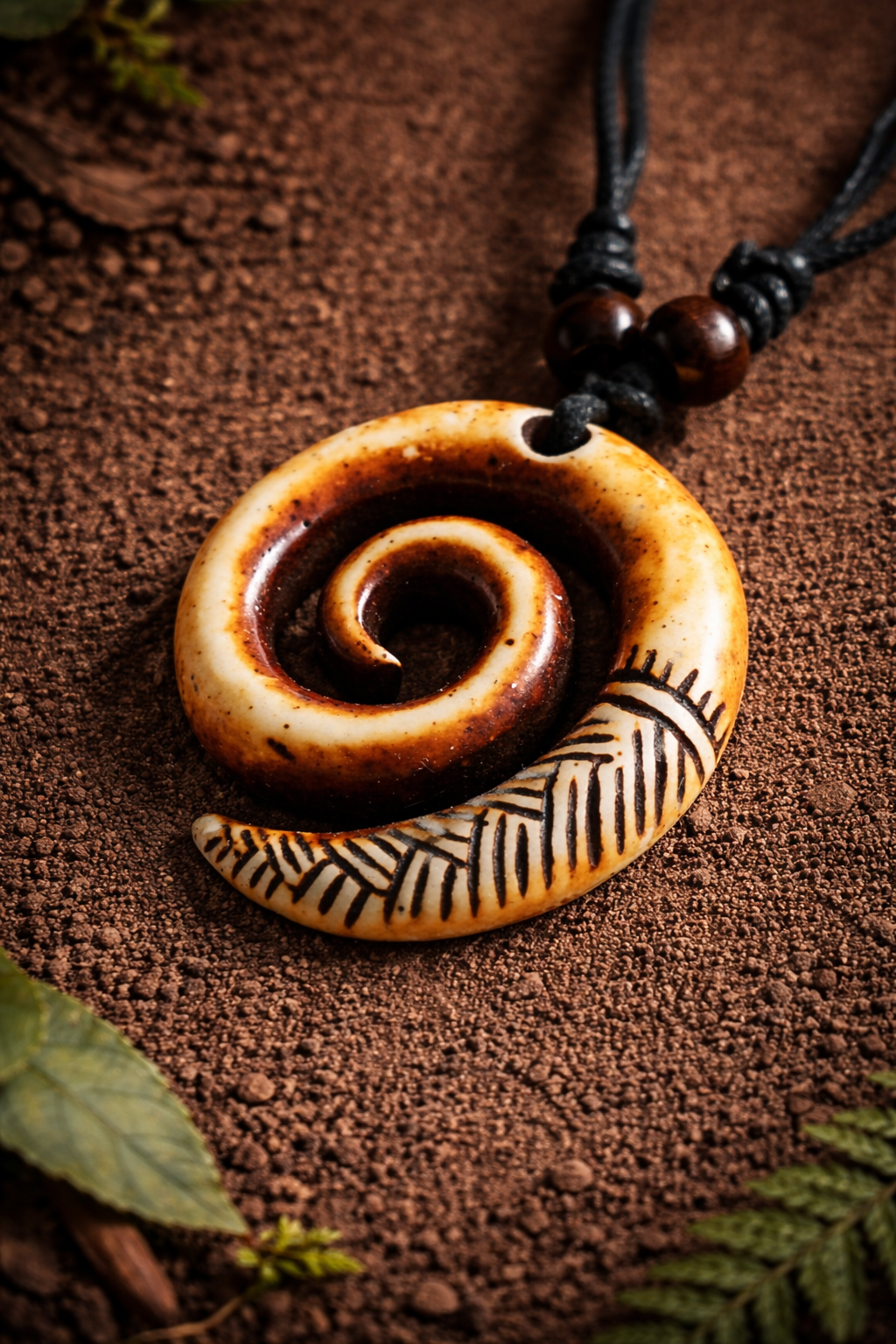 Earthbound Spiral Necklace