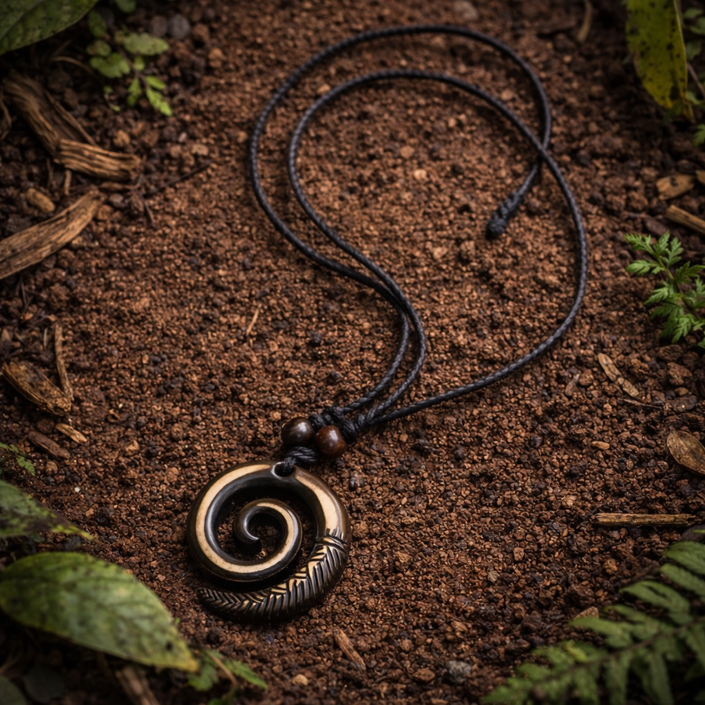 Earthbound Spiral Necklace