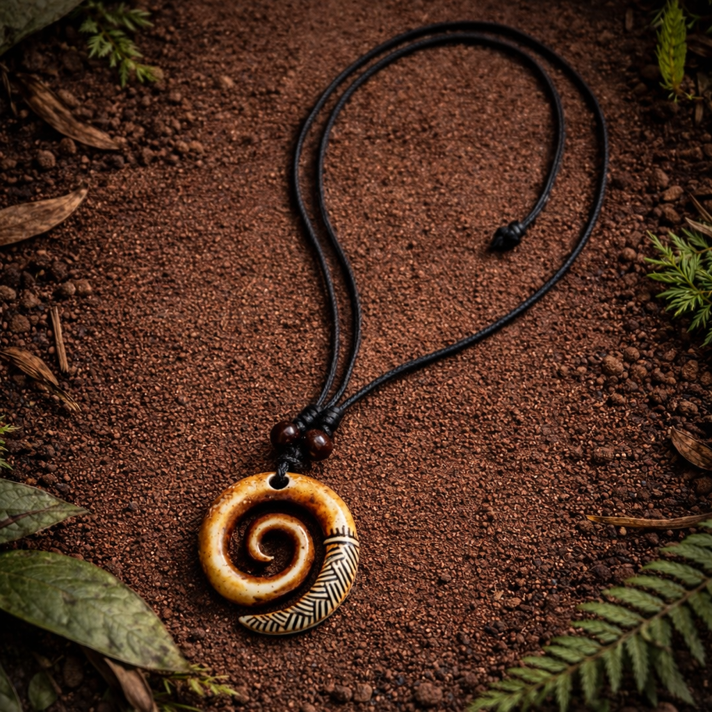 Earthbound Spiral Necklace