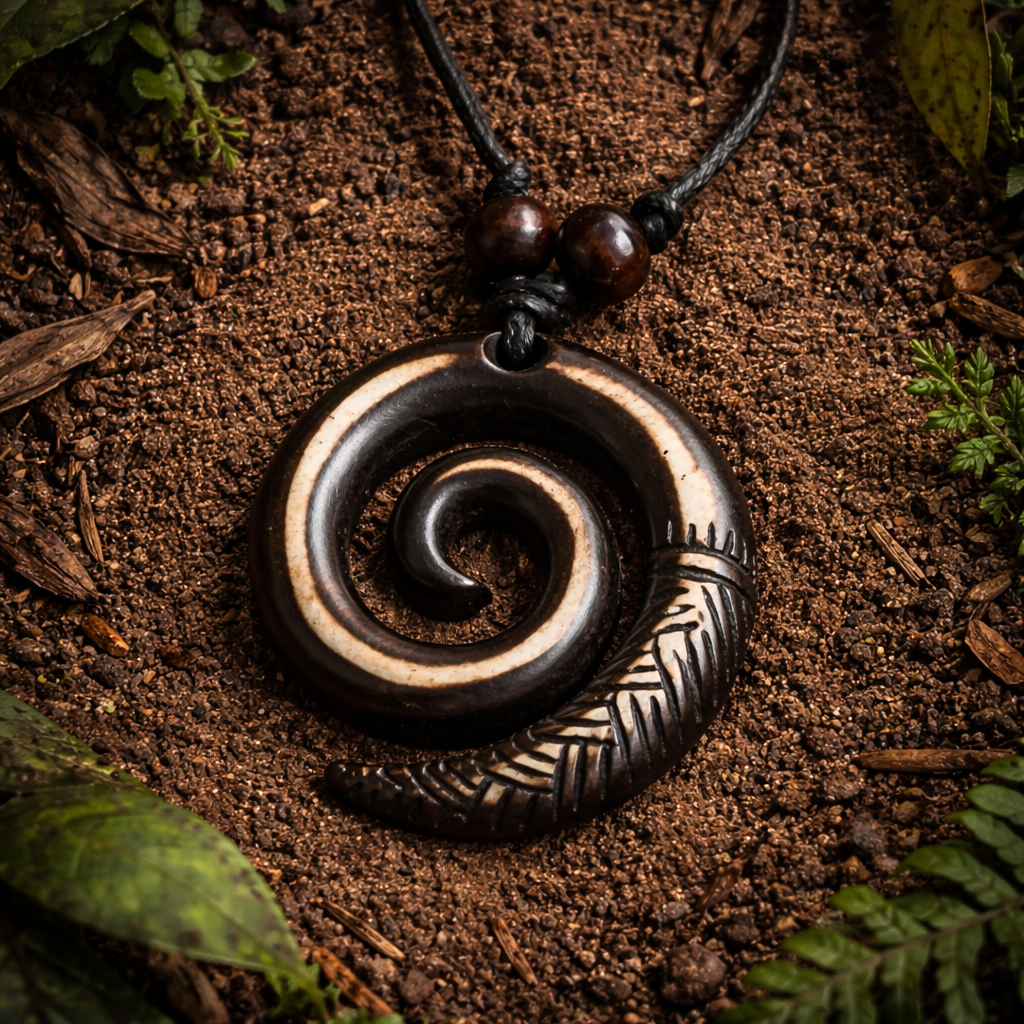Earthbound Spiral Necklace