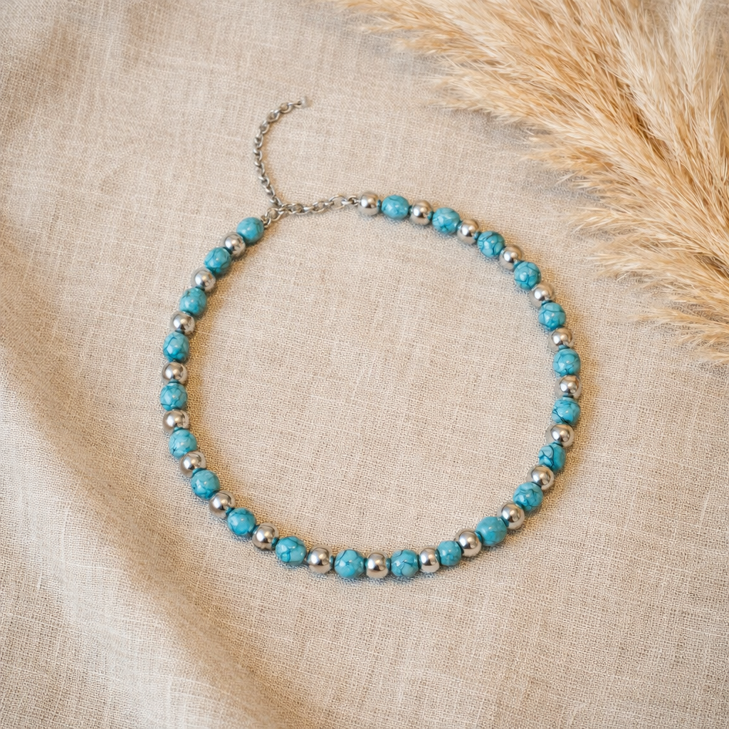 Turquoise Festival Trio Necklace